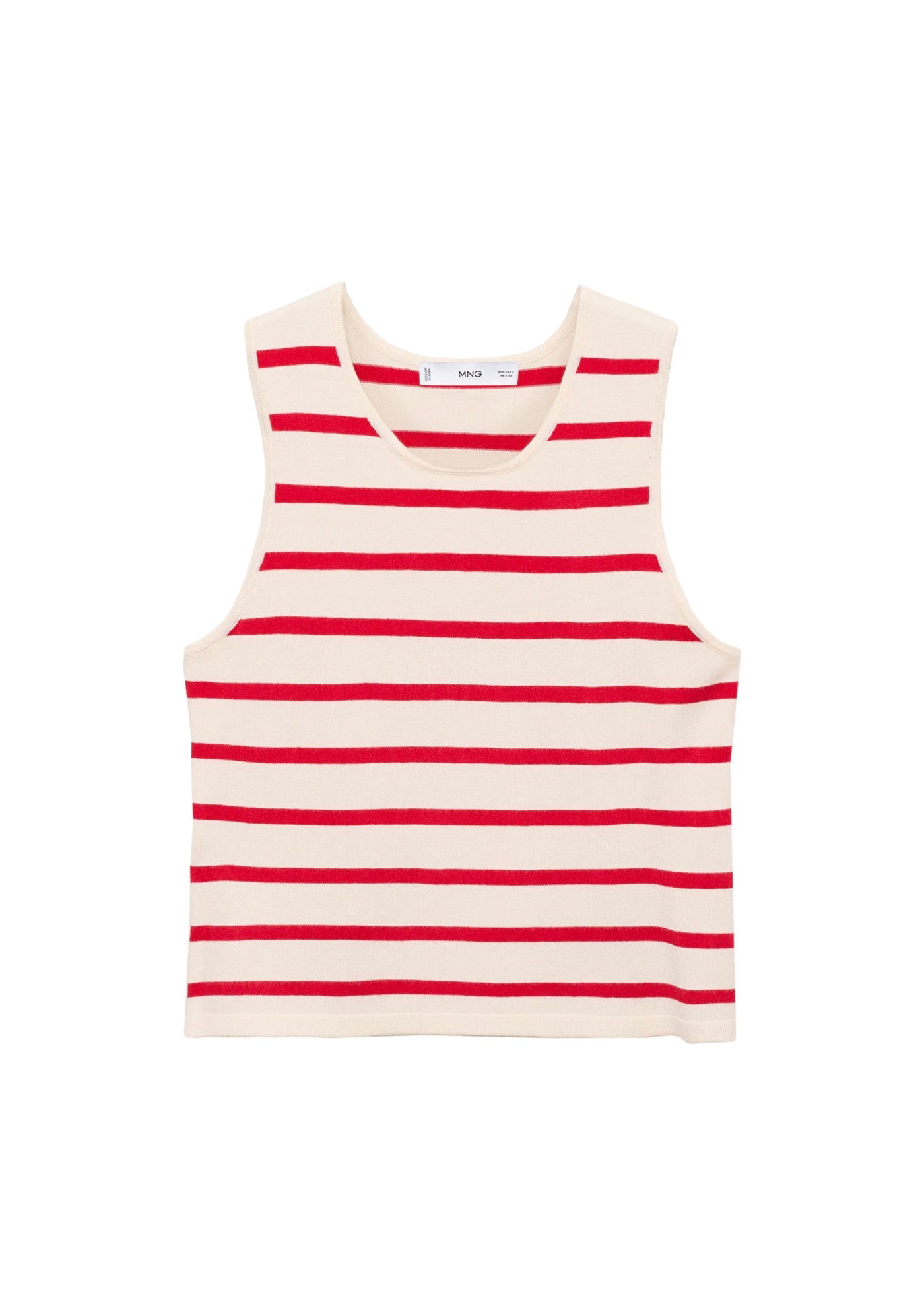 Crop Top Maille Rayures
