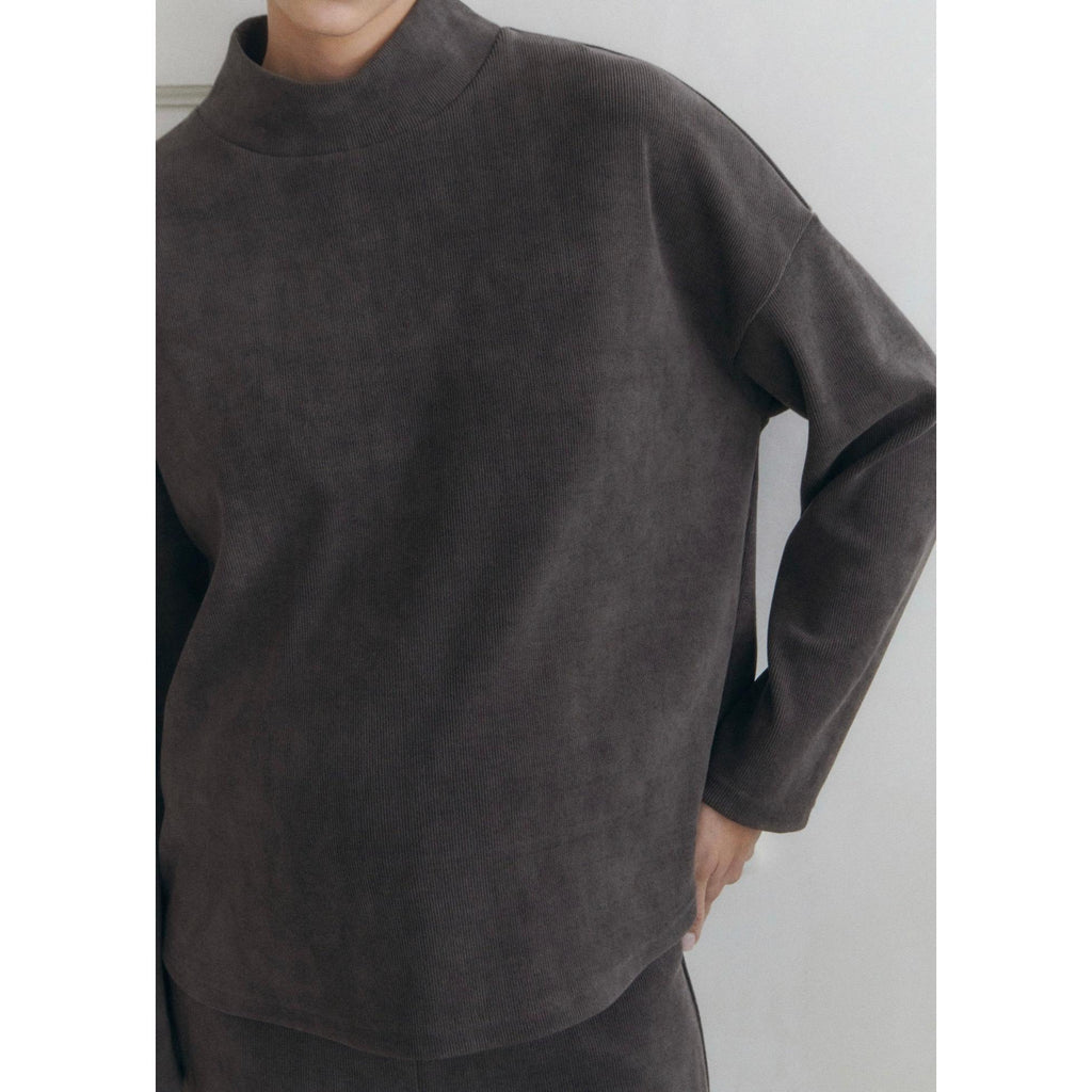 Premaman Corduroy Sweatshirt - Dark Heather Grey