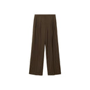 Wideleg Suit Trousers - Khaki