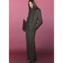 Wideleg Suit Trousers - Khaki