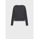 T-Shirt Col Bateau Coton - Charcoal