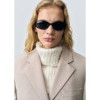 Structured Straight Blazer - Beige