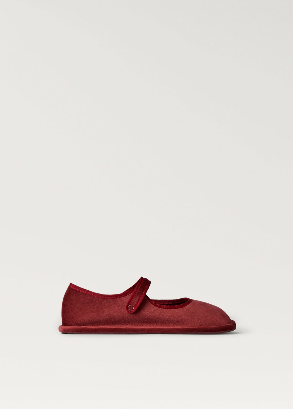 Ballerines En Velours Détail Boucle