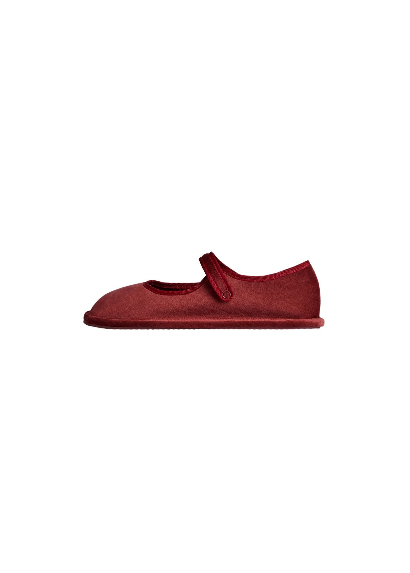 Ballerines En Velours Détail Boucle