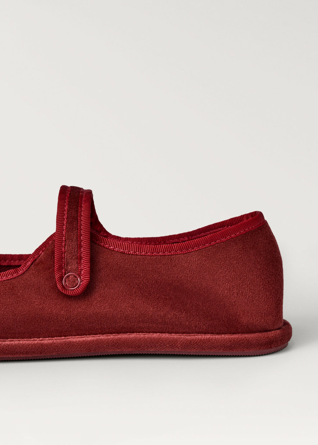Ballerines En Velours Détail Boucle