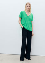 V-Neck T-Shirt - Green