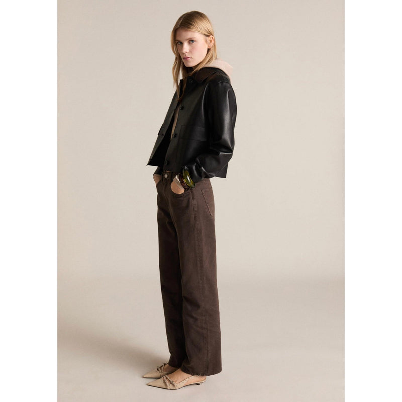 Jean Droit Taille Haute - Chocolate