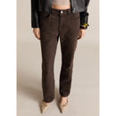Jean Droit Taille Haute - Chocolate