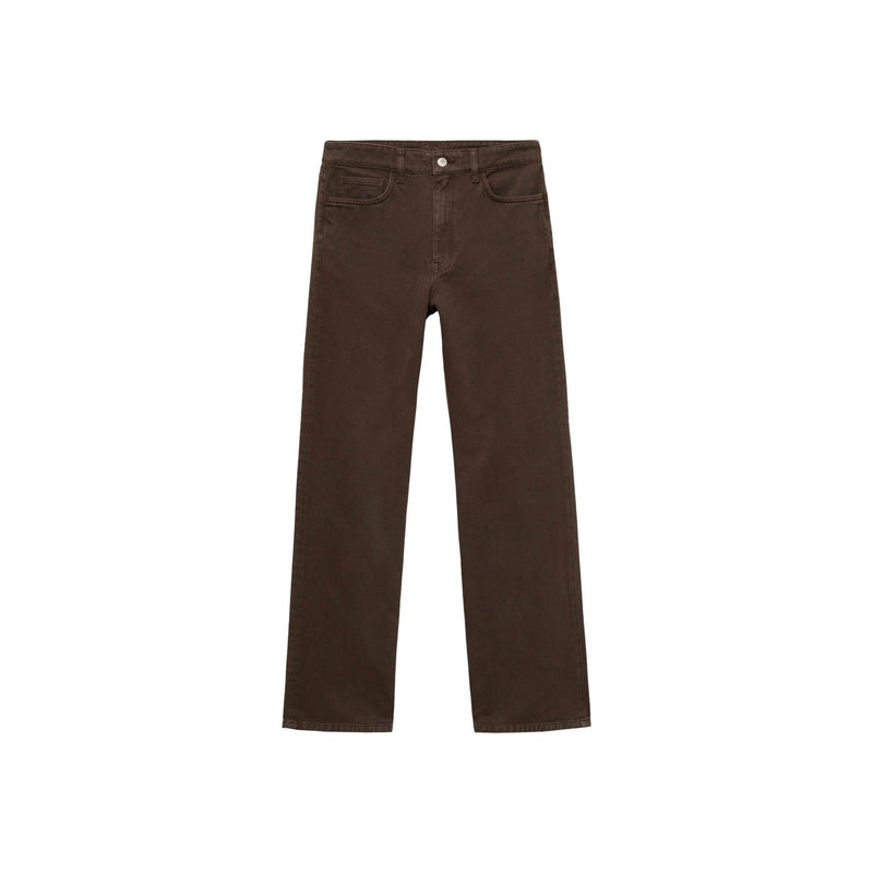 Jean Droit Taille Haute - Chocolate