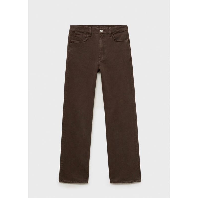 Jean Droit Taille Haute - Chocolate