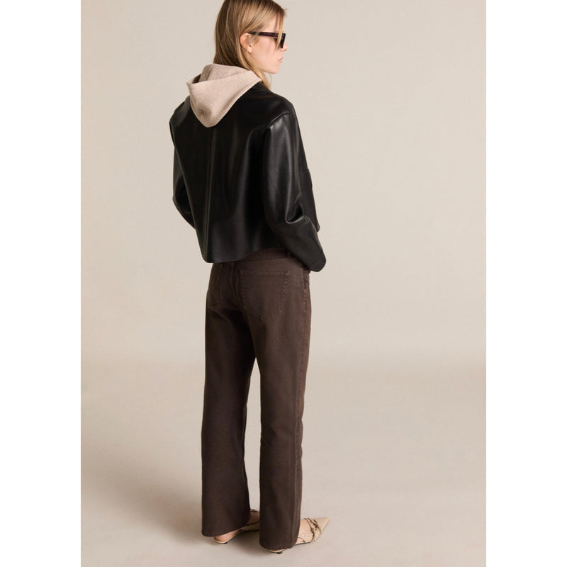 Jean Droit Taille Haute - Chocolate