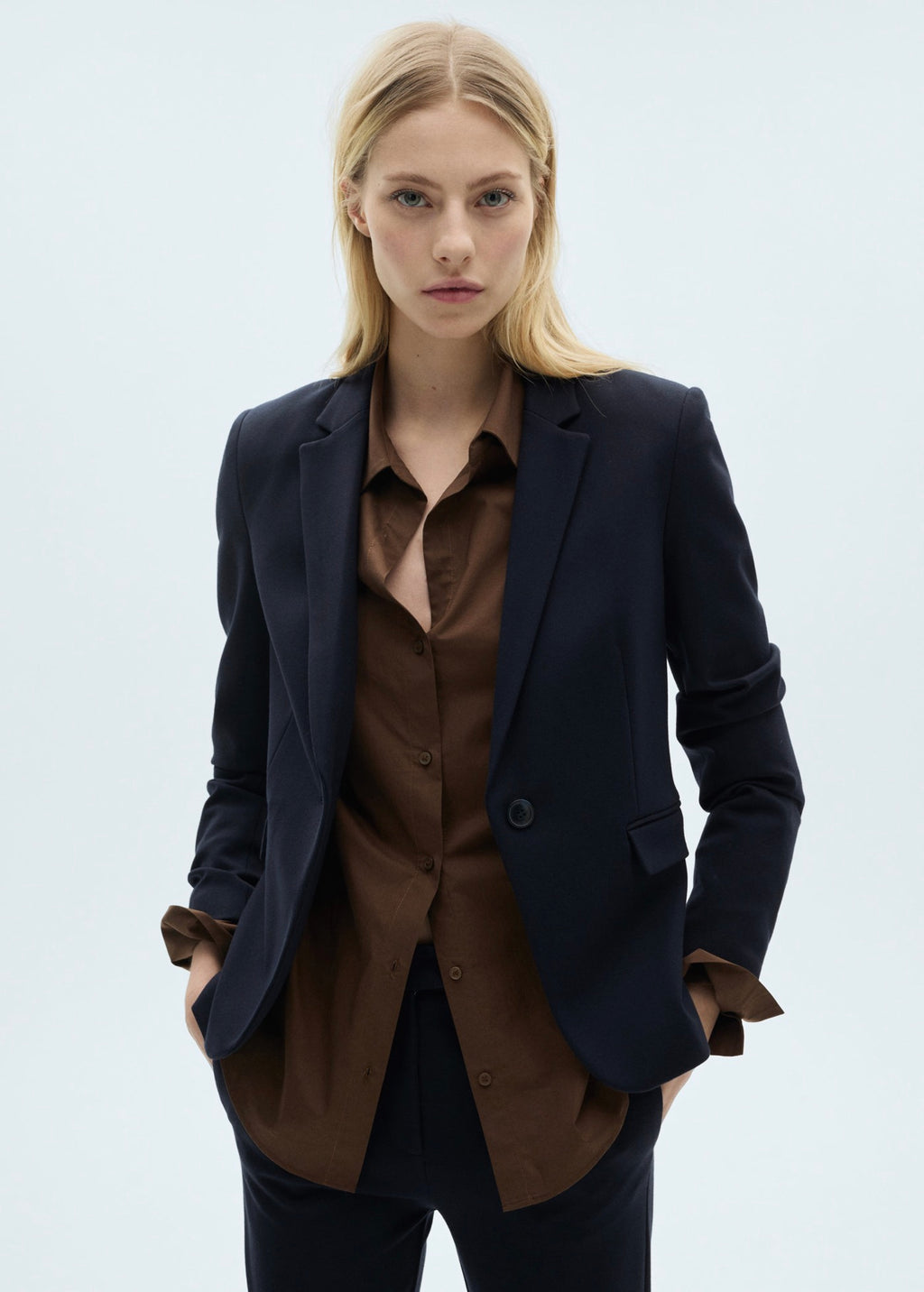 Blazer Suit Pockets - Dark Navy