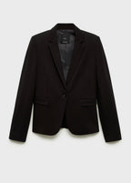 Blazer Suit with Pockets - Black