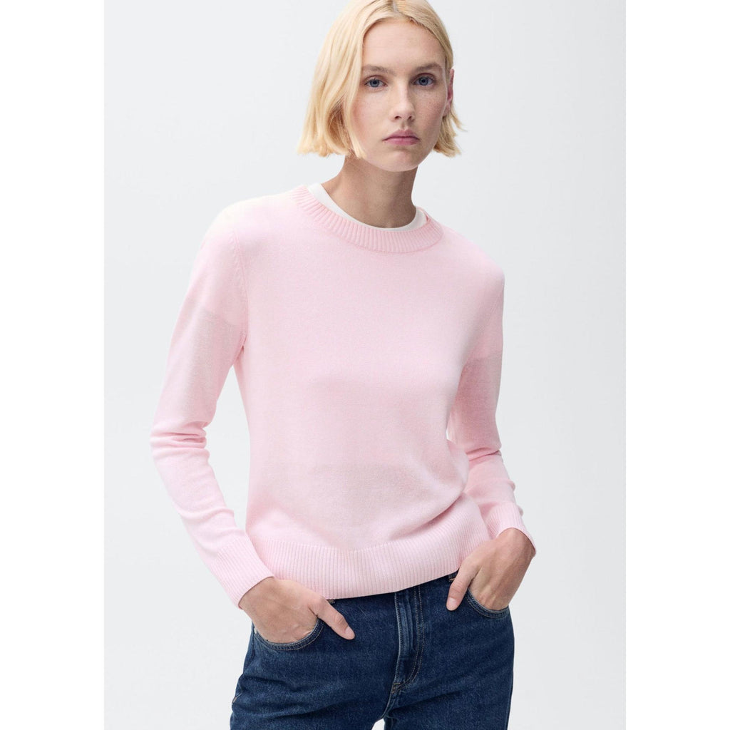Jersey de Punto de Mezcla de Lino - Pink