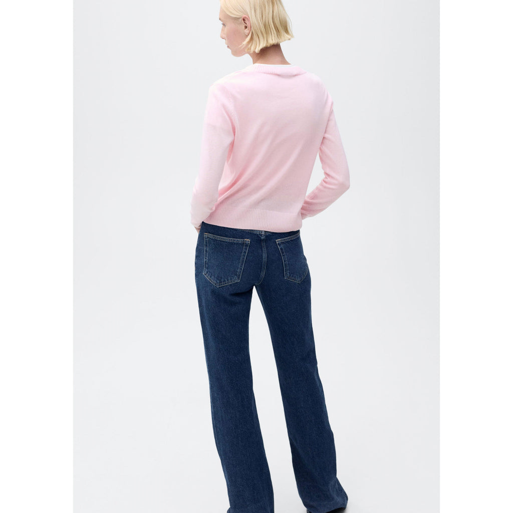 Jersey de Punto de Mezcla de Lino - Pink