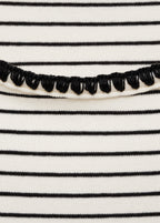 T-Shirt Coton Liserés Contrastants