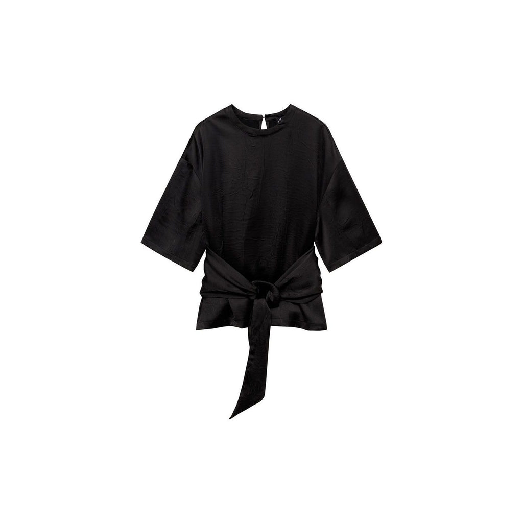 Chemisier Satin Ceinture