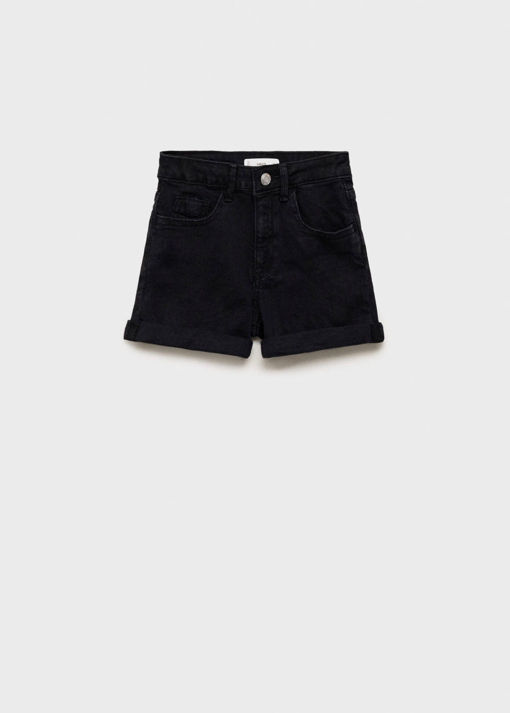 Short Chip Denim Negro - Niña