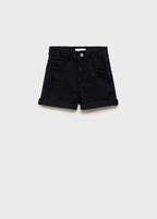 Short Chip Denim Negro - Niña