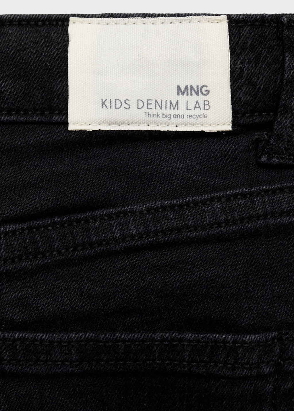 Short Chip Denim Negro - Niña