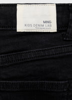 Short Chip Denim Negro - Niña