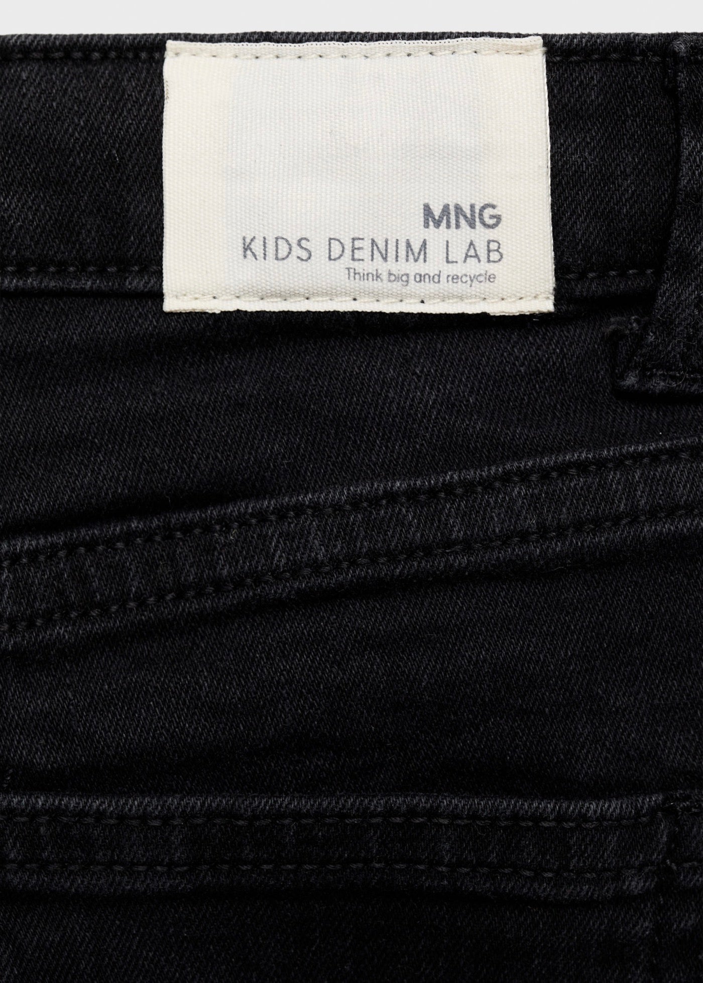Short Chip Denim Negro - Niña