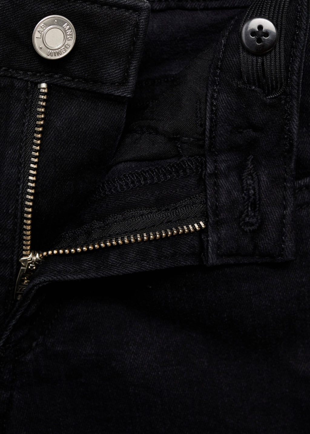 Short Chip Denim Negro - Niña