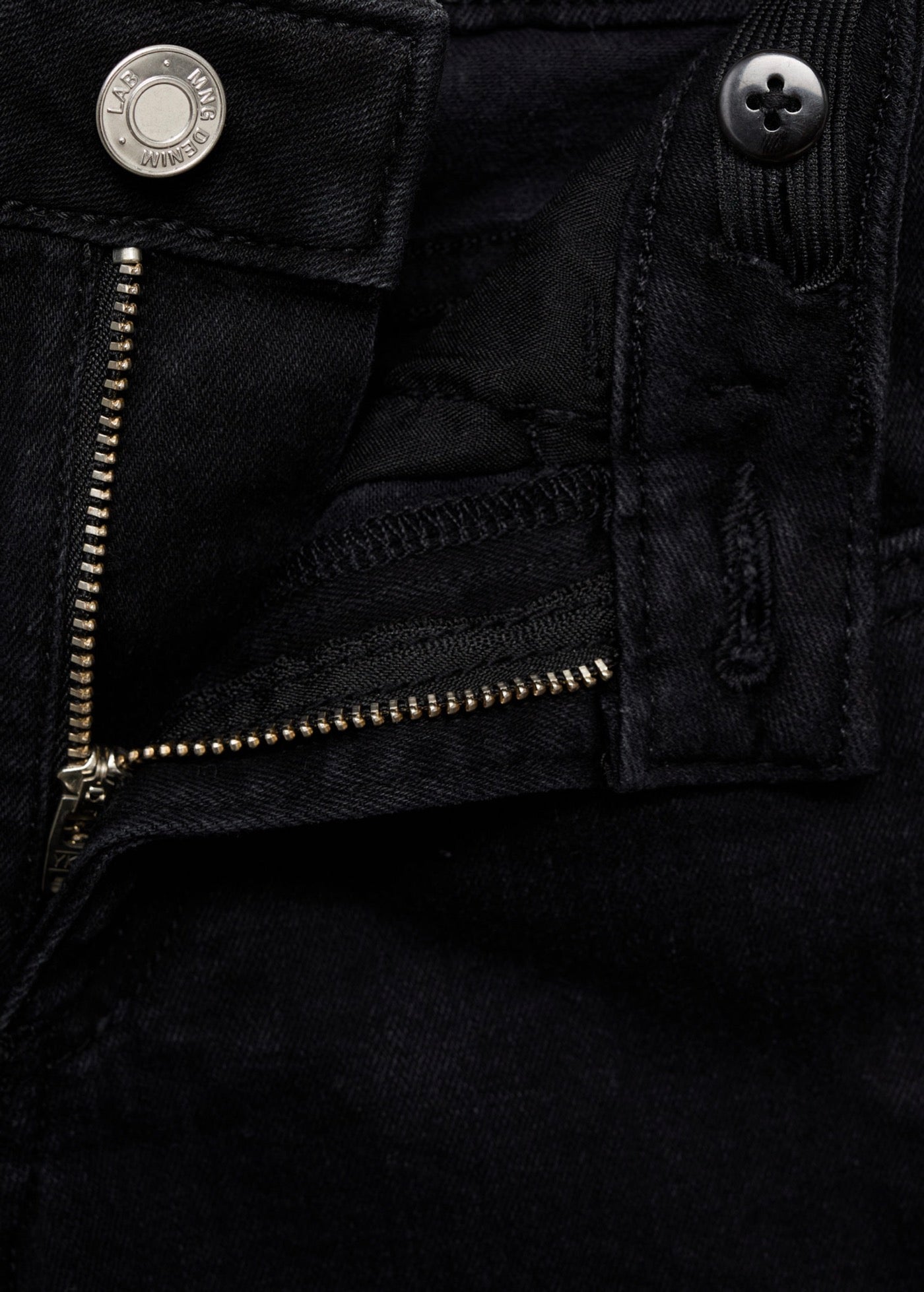 Short Chip Denim Negro - Niña
