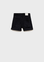 Short Chip Denim Negro - Niña