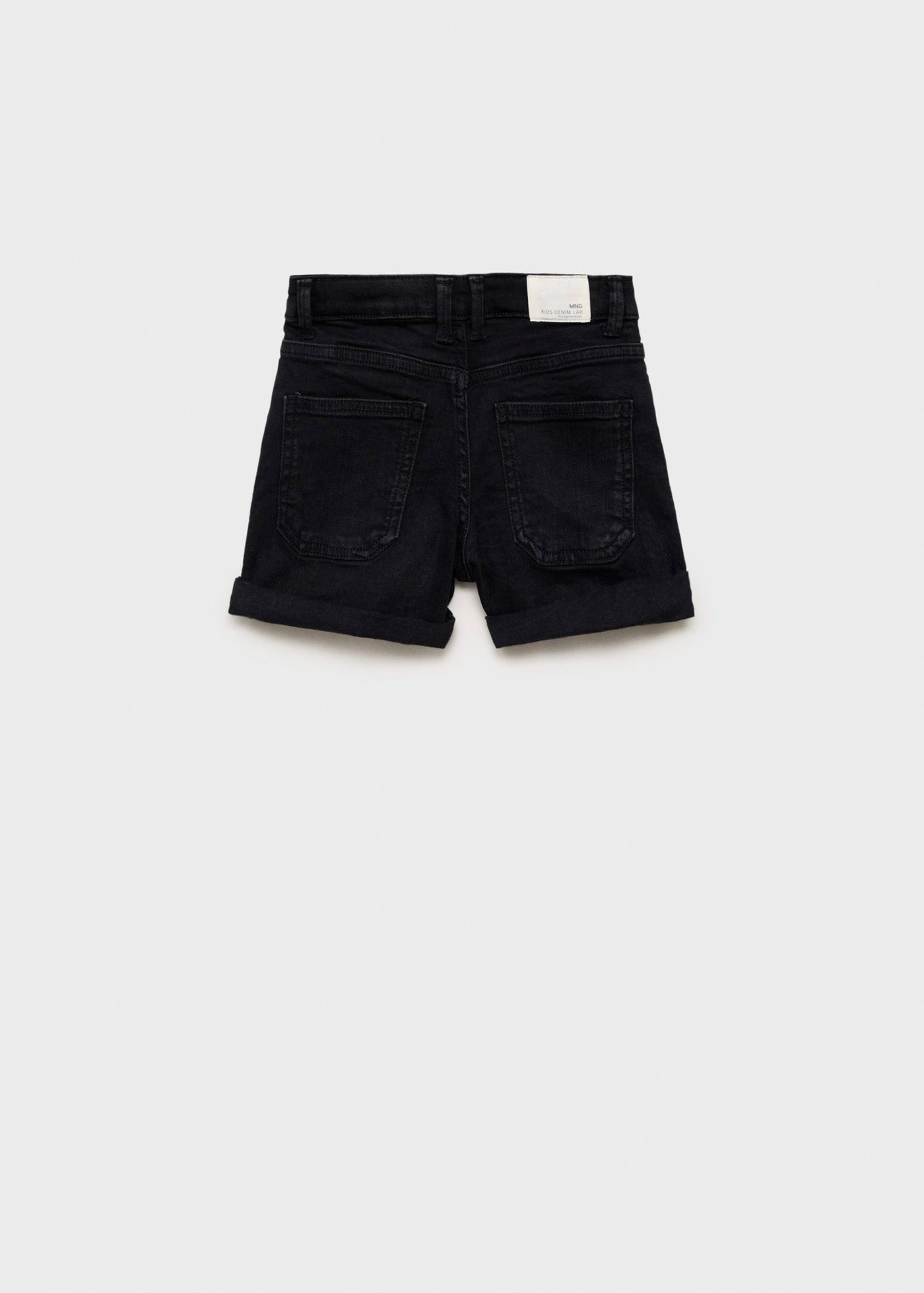 Short Chip Denim Negro - Niña
