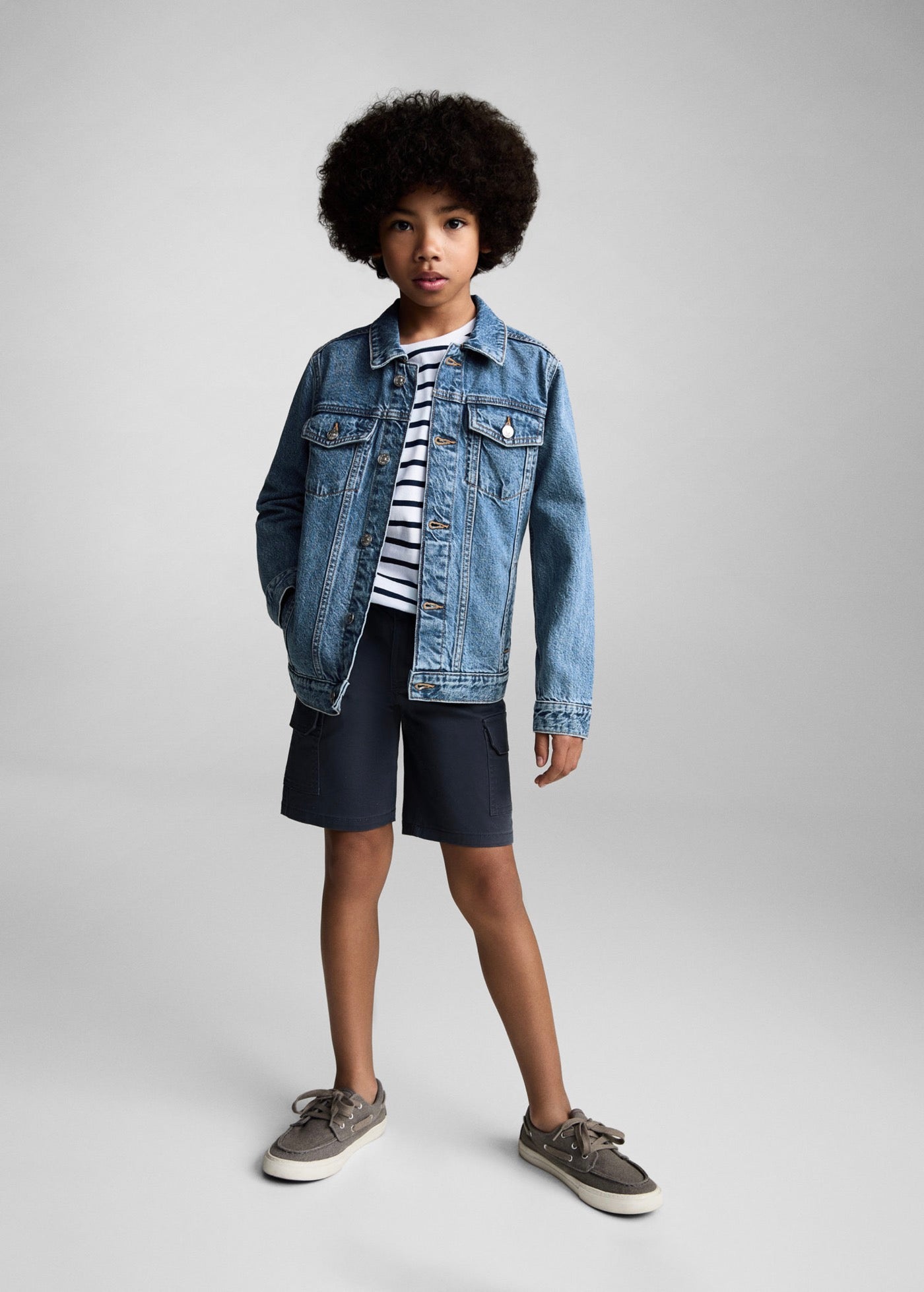 Blouson John Bleu Moyen - Garçon