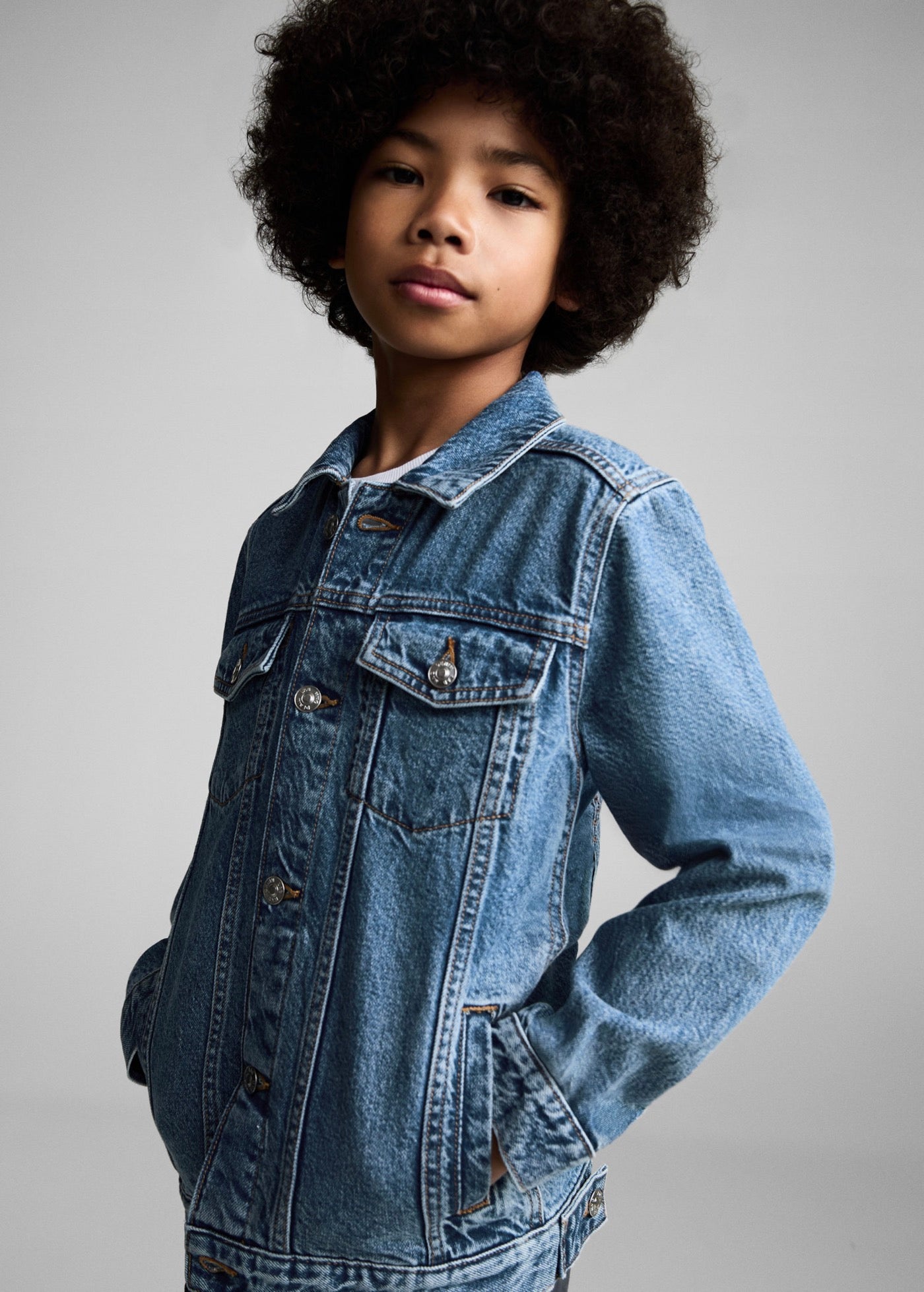 Blouson John Bleu Moyen - Garçon