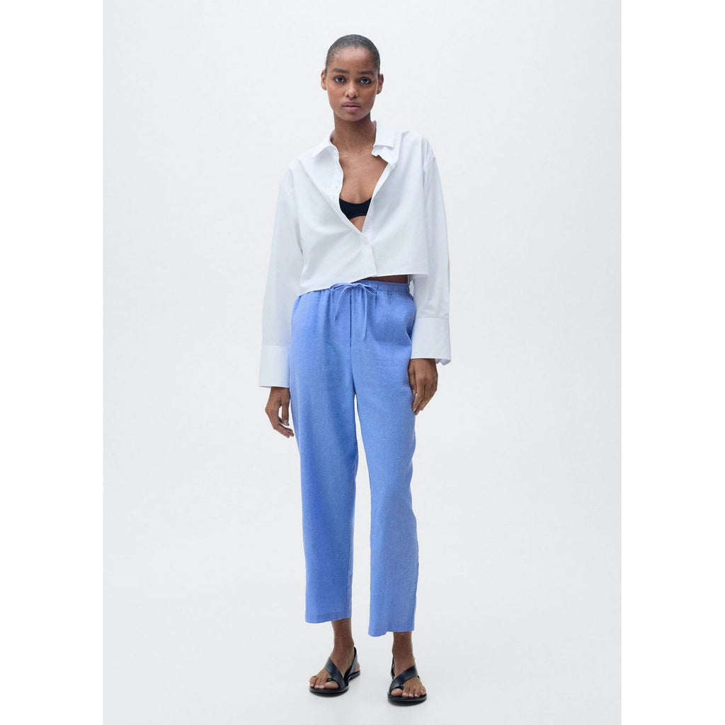 Pantalon Linen - Bleu