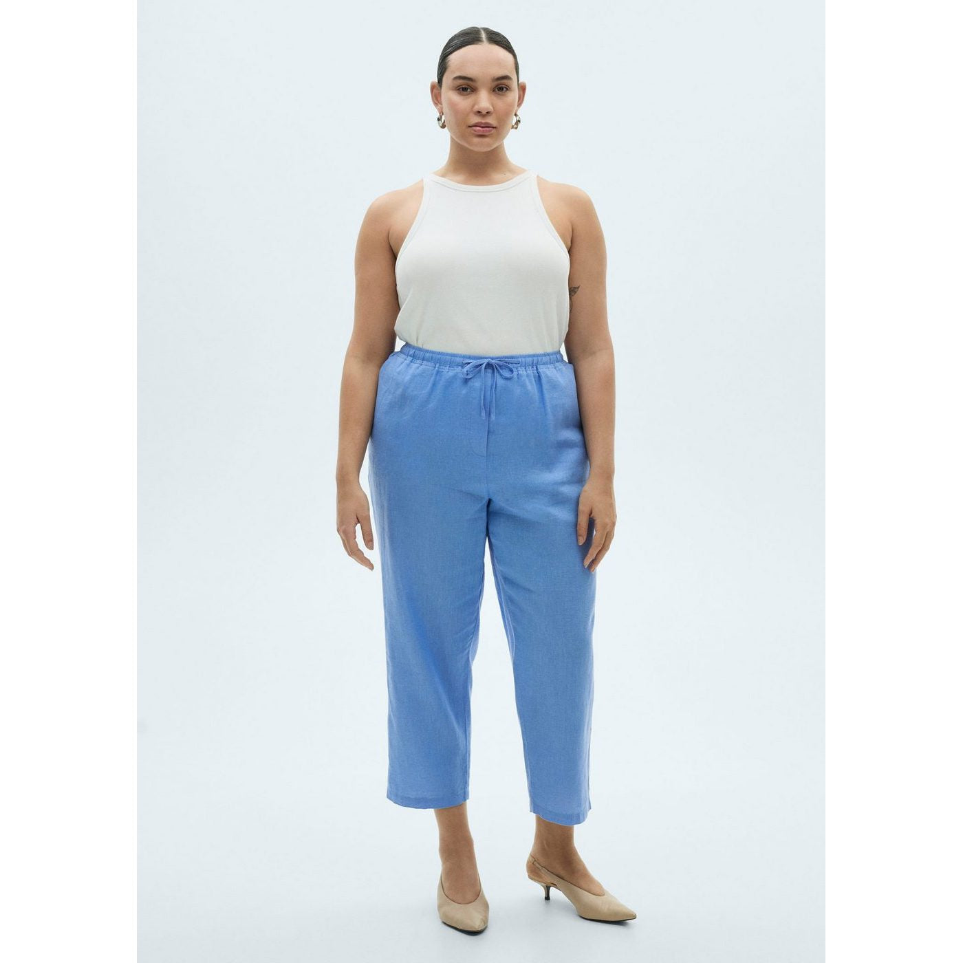 Pantalon Linen - Bleu