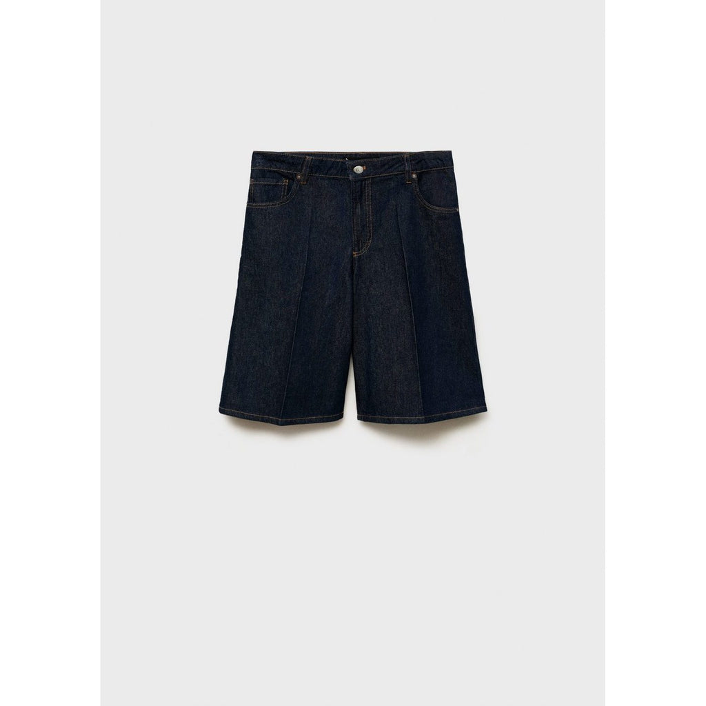 Bermuda Jorts Denim de Tiro Alto