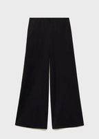 Palazzo Crop Pants - Black