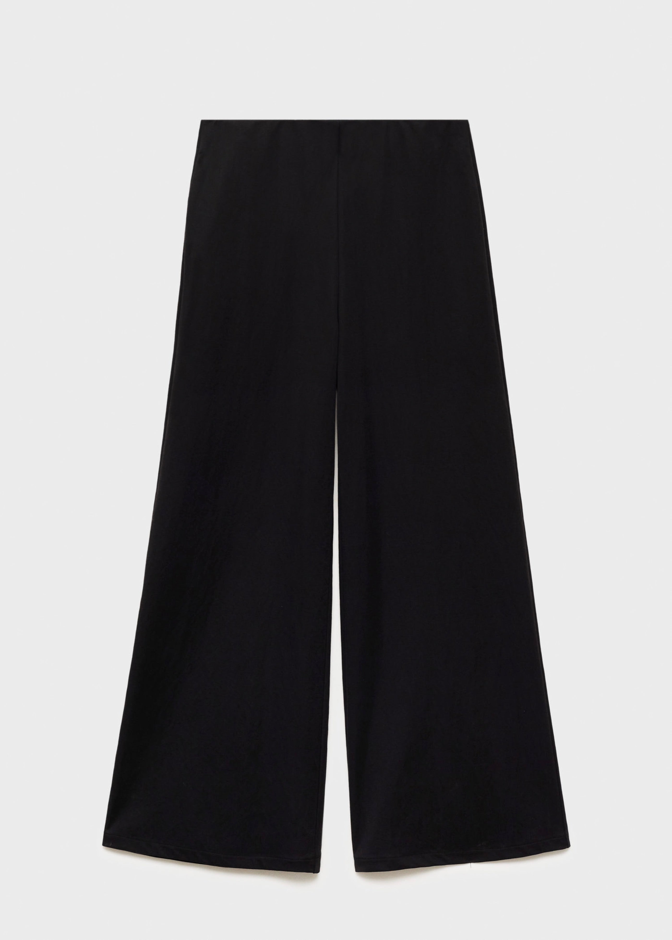 Palazzo Crop Pants - Black