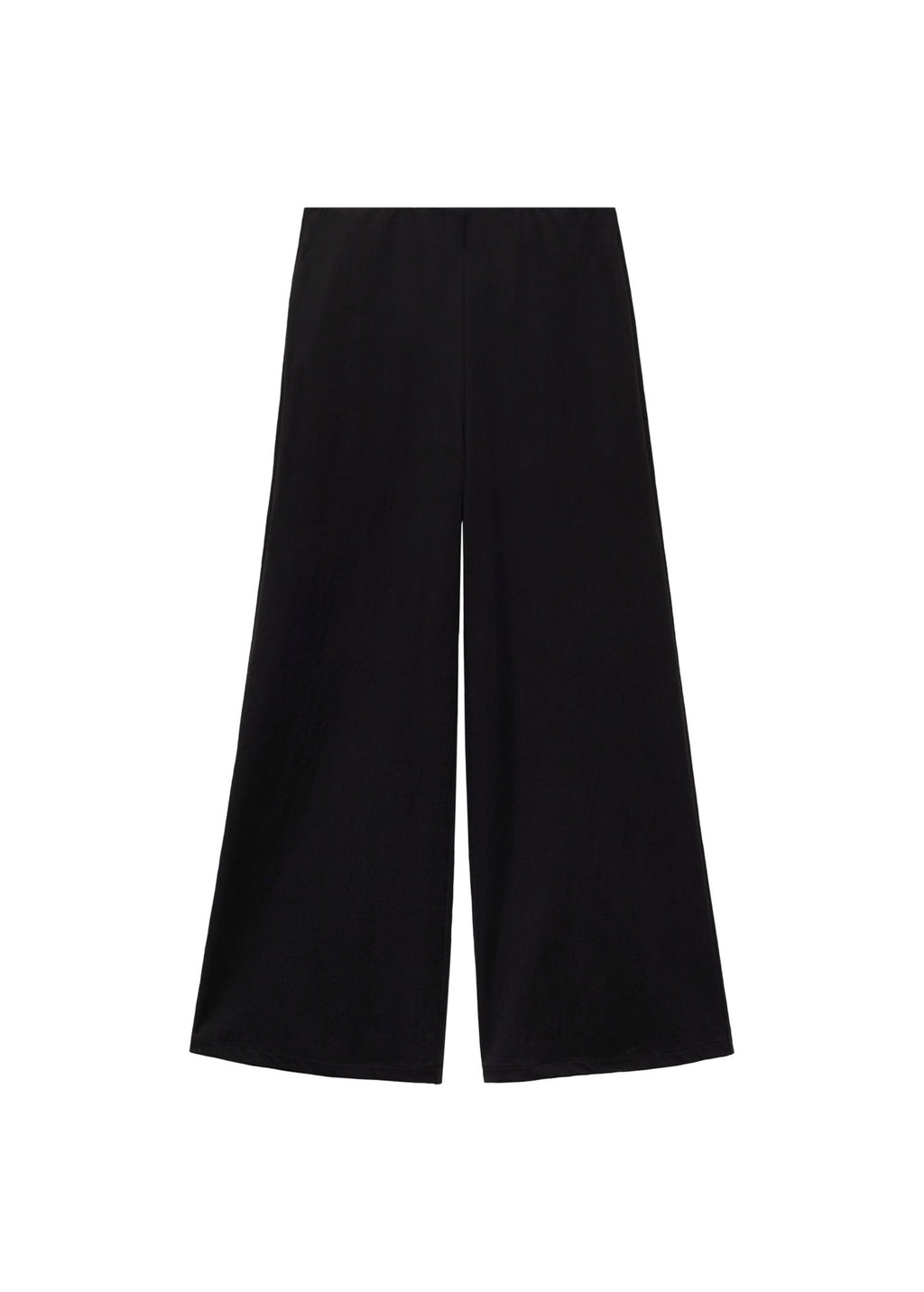 Palazzo Crop Pants - Black