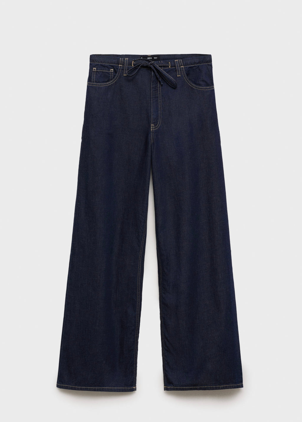 Pantalon Denim Wideleg Ceinture