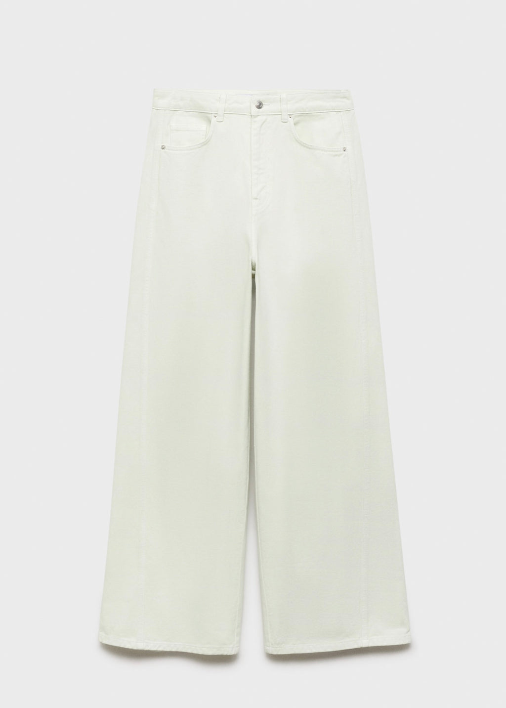 Normal Waist Wideleg Jeans - Pastel Green
