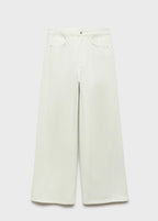 Normal Waist Wideleg Jeans - Pastel Green