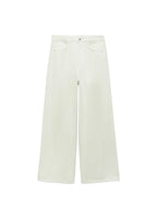 Normal Waist Wideleg Jeans - Pastel Green