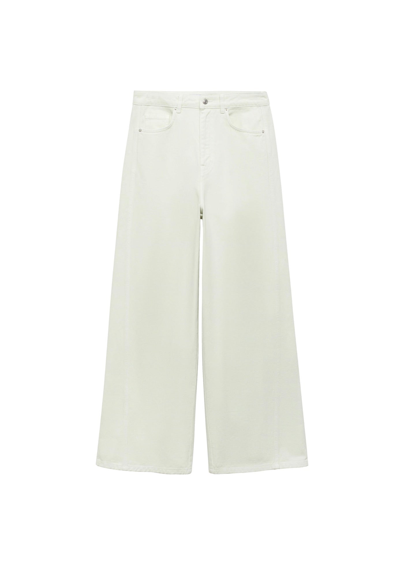 Normal Waist Wideleg Jeans - Pastel Green