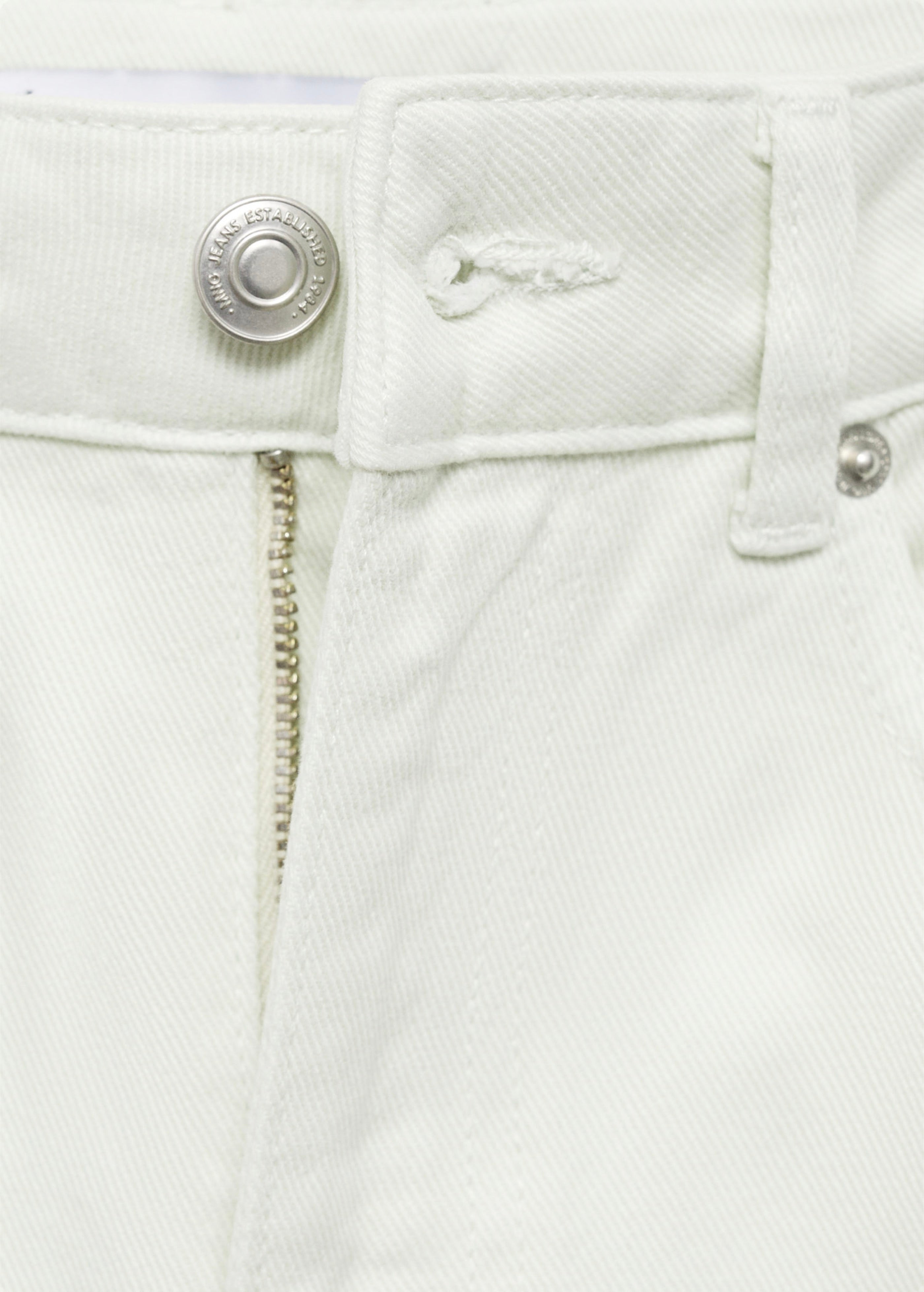 Normal Waist Wideleg Jeans - Pastel Green