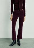 Sienna Cropped Flared Corduroy Trousers