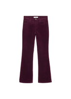 Sienna Cropped Flared Corduroy Trousers