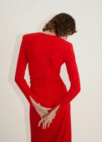 Robe Froncée Anneau Ouverture