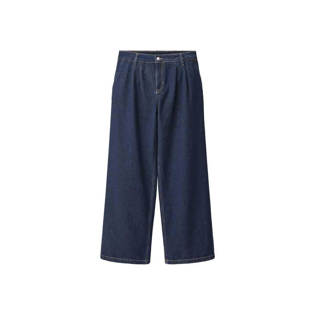Jean Wideleg Pinces Rinse Wash - Open Blue