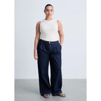 Jean Wideleg Pinces Rinse Wash - Open Blue
