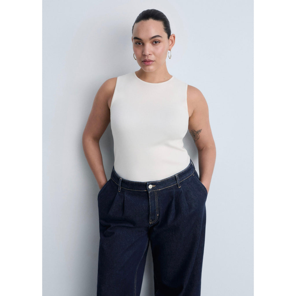 Jean Wideleg Pinces Rinse Wash - Open Blue